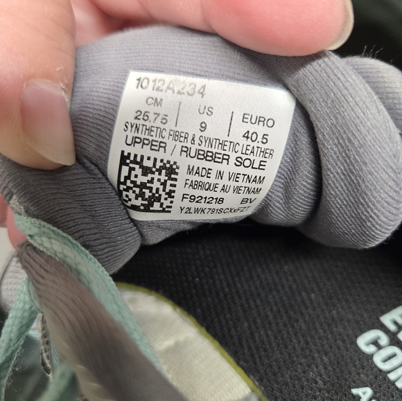 Asics Gel Contend 5 Gray and Blue Athletic Running Shoes 9 - Picture 7 of 8